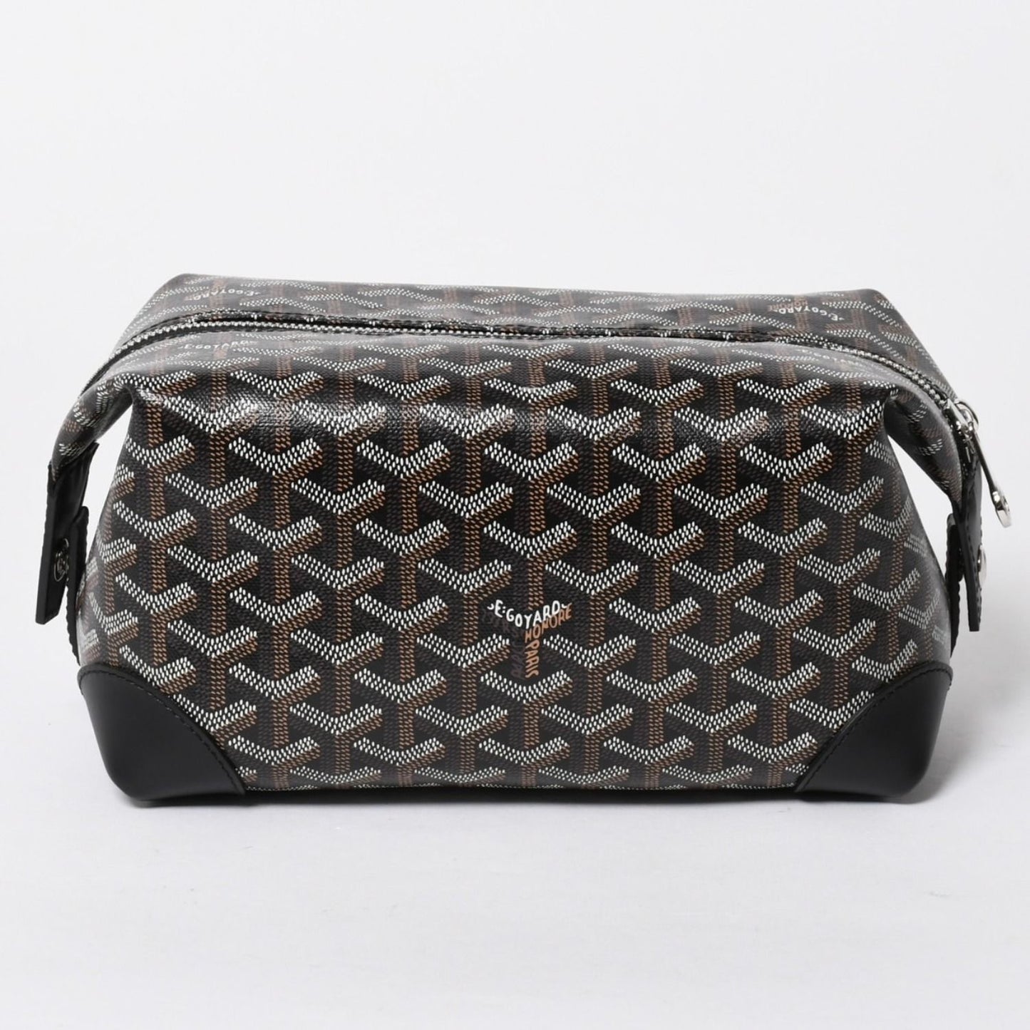 Goyard Bowling 25 Toiletry Clutch Leather Black — view 2