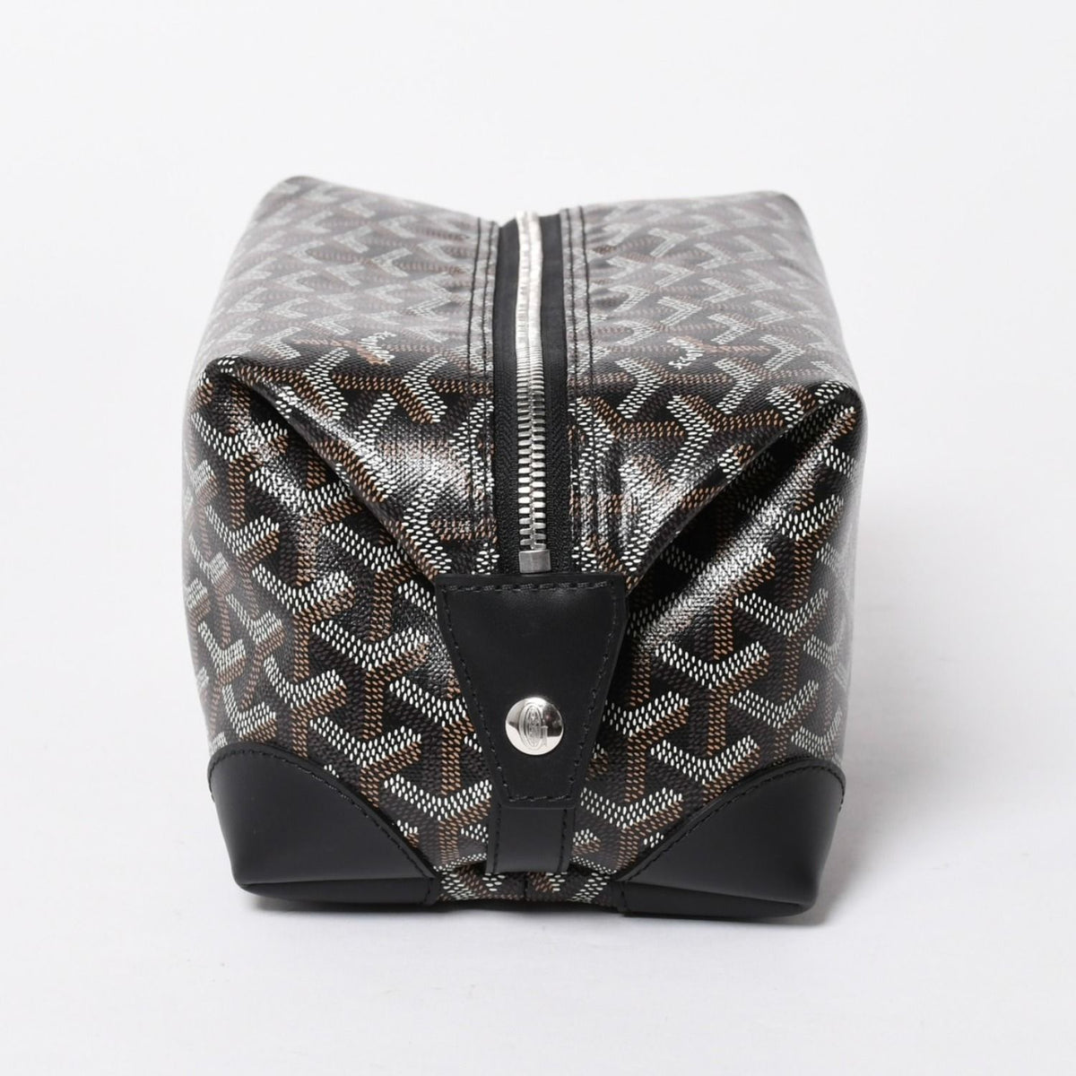 Goyard Bowling 25 Toiletry Clutch Leather Black — view 4