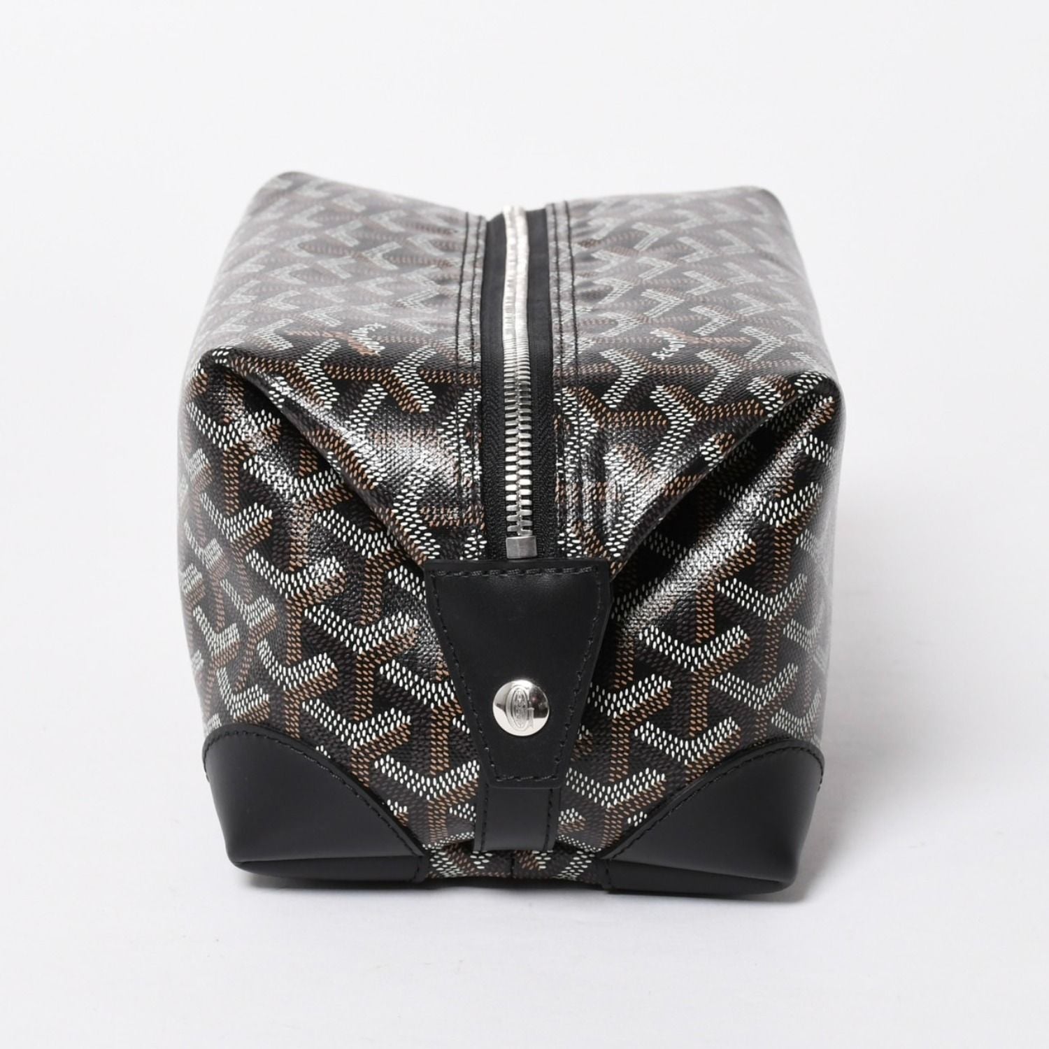 Goyard Bowling 25 Toiletry Clutch Leather Black — view 4