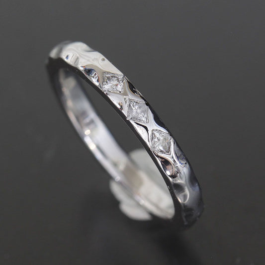 Louis Vuitton Diamond Ring Alliance Monogram 18k White Gold