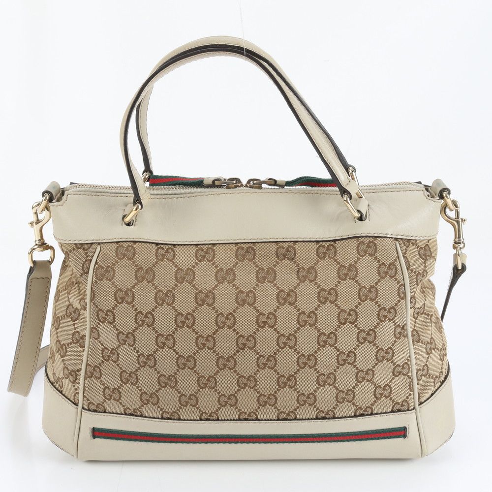 Gucci GG Canvas Sherry Mayfair Leather 2-Way Shoulder Bag — view 4