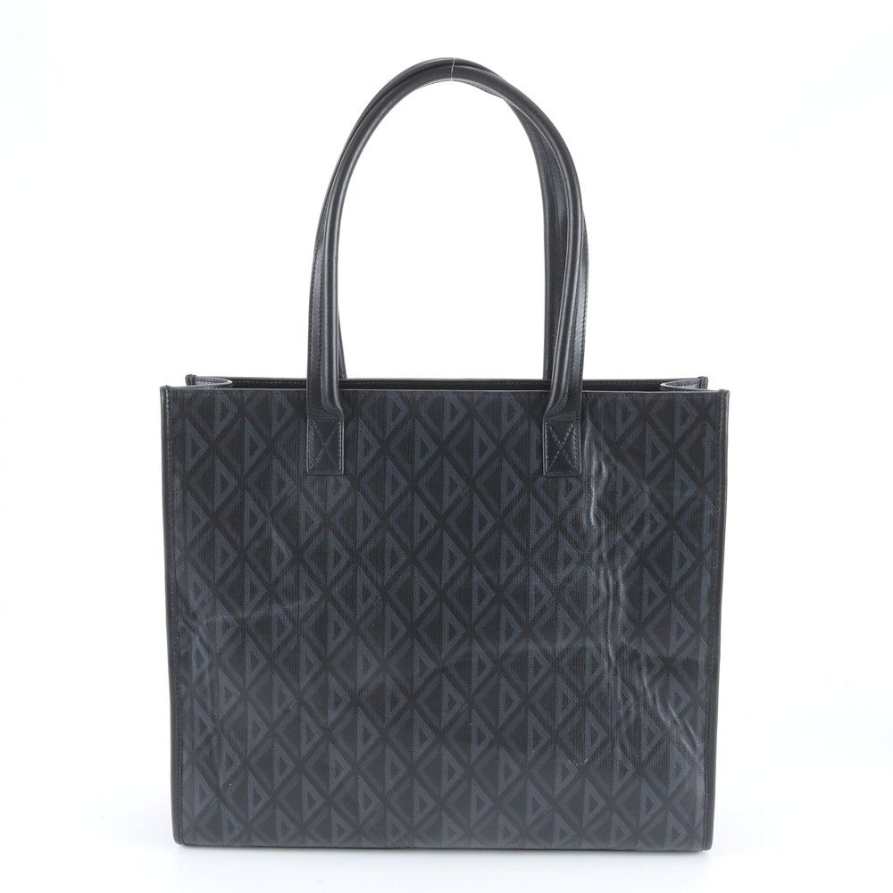 Dior Safari Leather Tote Shoulder Business Document Black — view 3