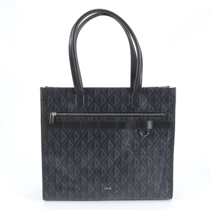 Dior Safari Leather Tote Shoulder Business Document Black