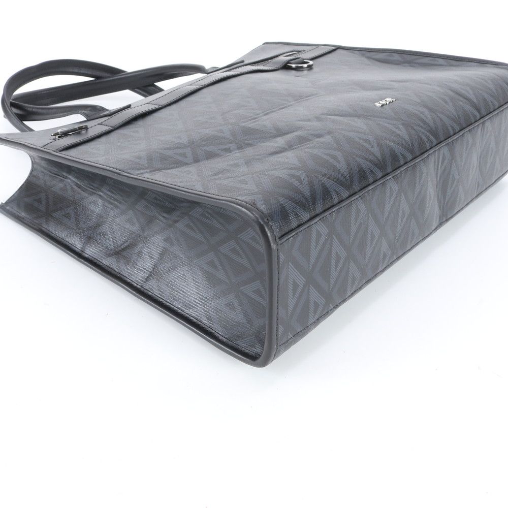 Dior Safari Leather Tote Shoulder Business Document Black — view 4