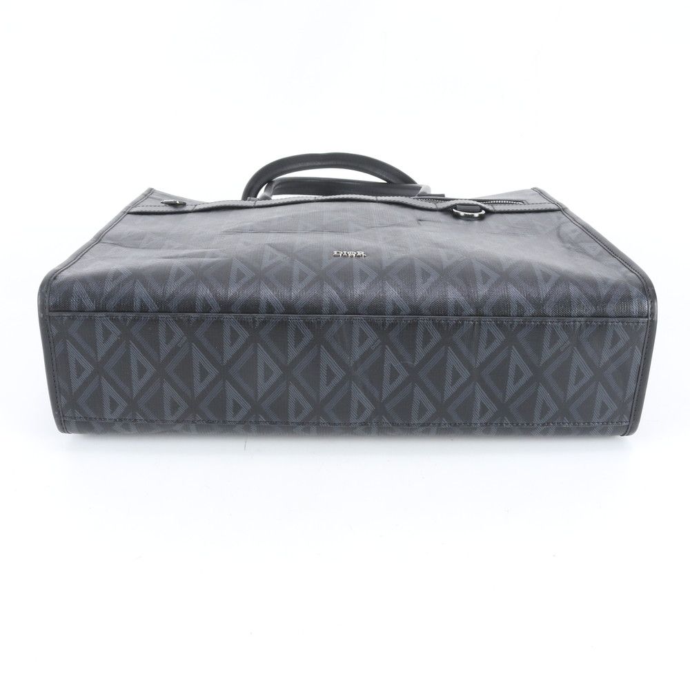 Dior Safari Leather Tote Shoulder Business Document Black — view 6