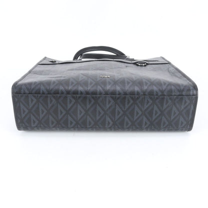 Dior Safari Leather Tote Shoulder Business Document Black — view 6