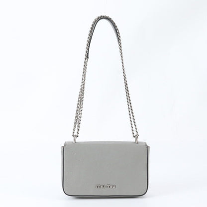 Miu Miu Leather 2-Way Chain Shoulder Bag Crossbody — view 3
