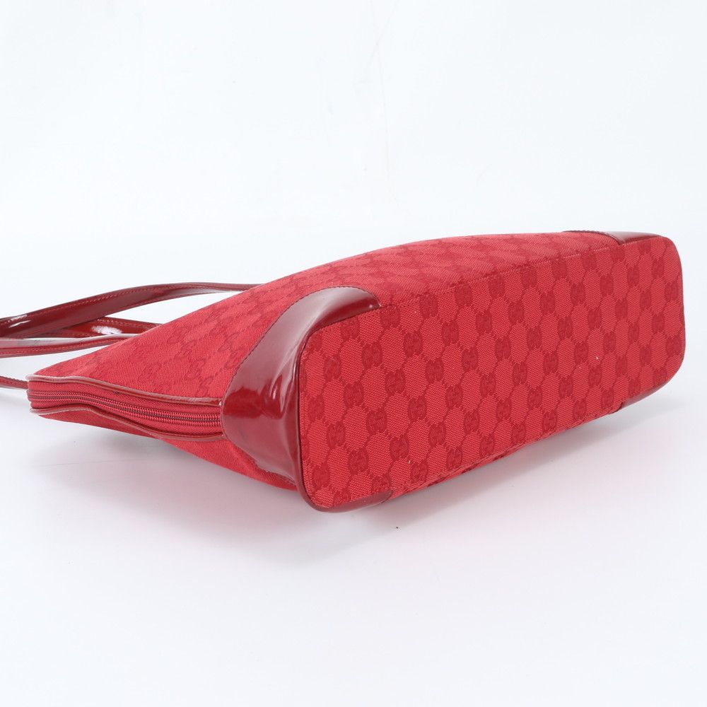 Gucci GG Canvas Leather Tote Shoulder — view 5