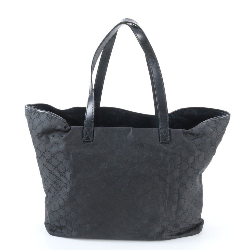 Gucci GG Leather Tote Shoulder Business Document Black — view 3