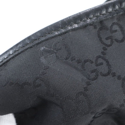 Gucci GG Leather Tote Shoulder Business Document Black — view 8