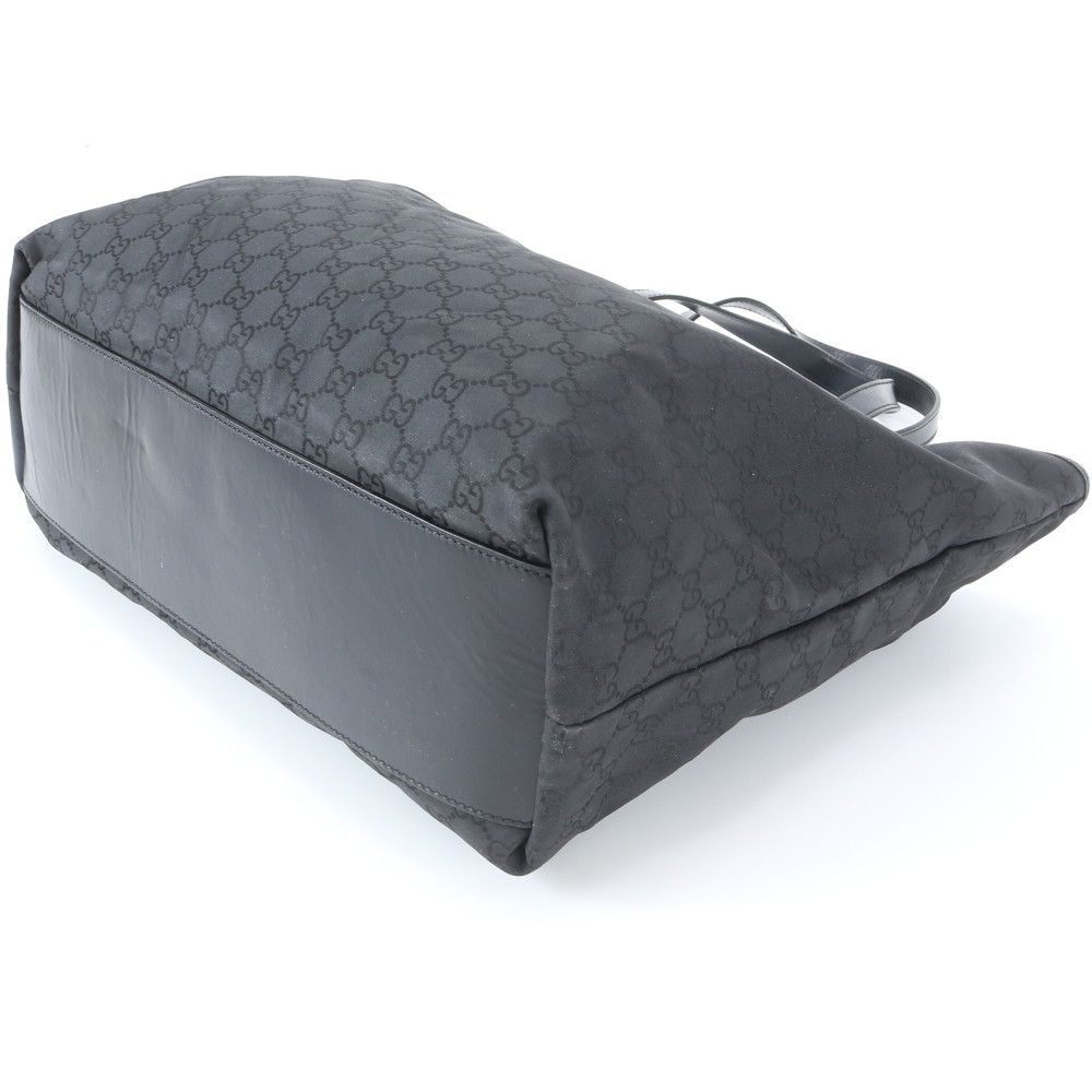 Gucci GG Leather Tote Shoulder Business Document Black — view 5