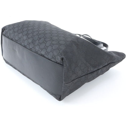 Gucci GG Leather Tote Shoulder Business Document Black — view 5