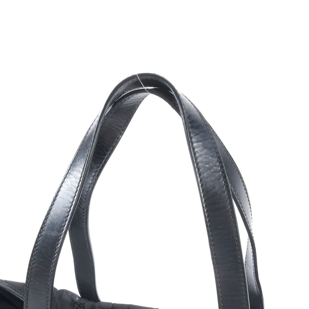 Gucci GG Leather Tote Shoulder Business Document Black — view 2
