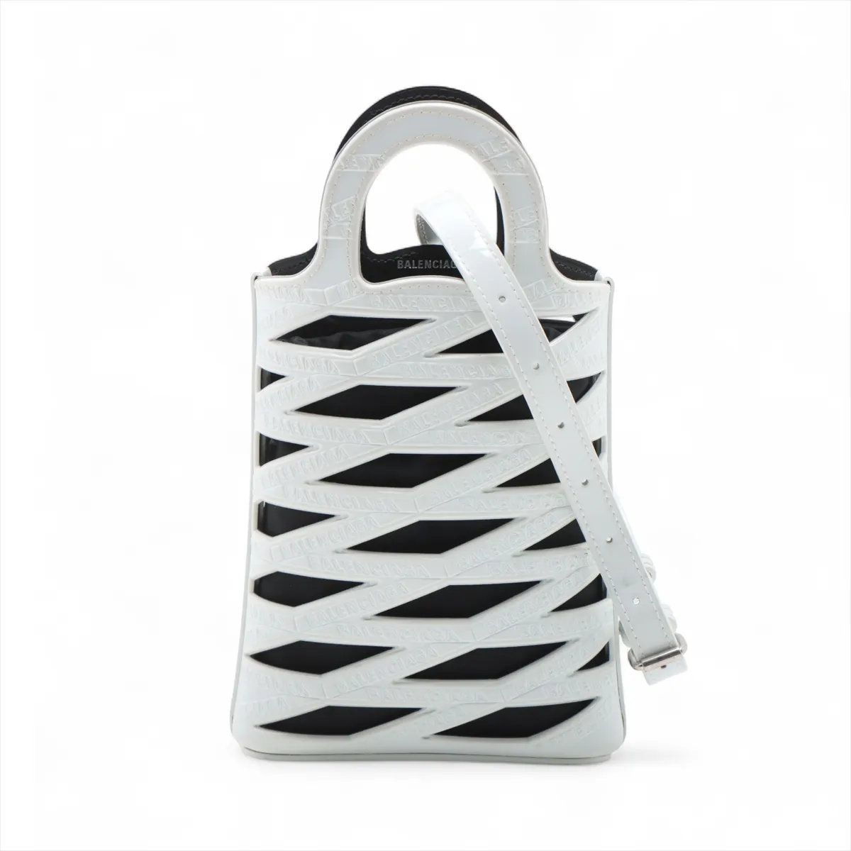 Balenciaga Neo Basket Leather 2-Way Shoulder Bag
