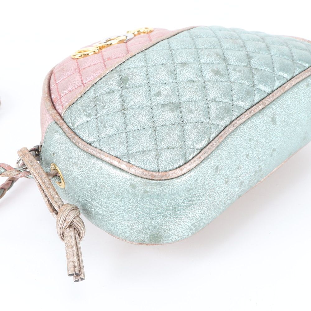 Gucci Horsebit Laminated Quilted Leather Shoulder Bag — view 4
