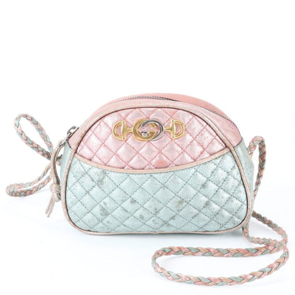 Gucci Horsebit Laminated Quilted Leather Shoulder Bag