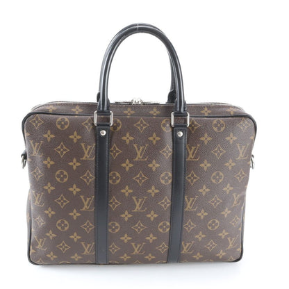 Louis Vuitton Monogram Macassar Porte Documents Voyage Business Bag — view 3