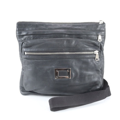 Dolce & Gabbana D&G Leather Shoulder Bag Crossbody Messenger Black