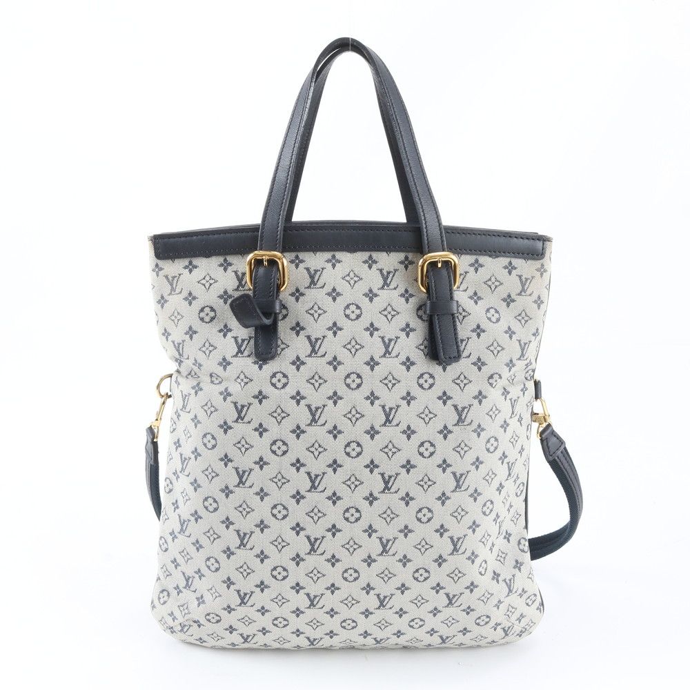 Louis Vuitton Monogram Mini Francoise Blue 2-Way Shoulder Bag — view 3
