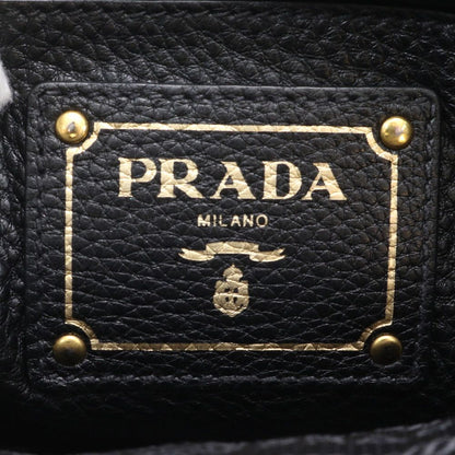 Prada Triangle Logo Leather Tote — view 8