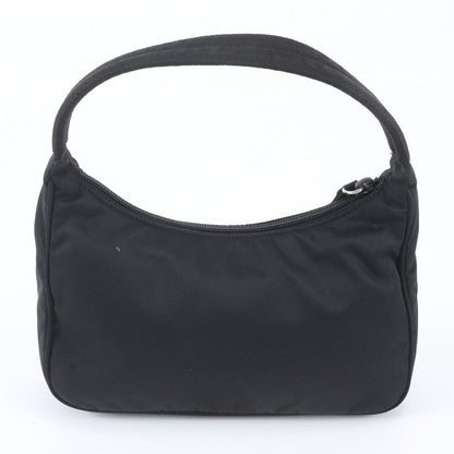 Prada Tessuto Nylon Triangle Logo Handbag Black Brands — view 3