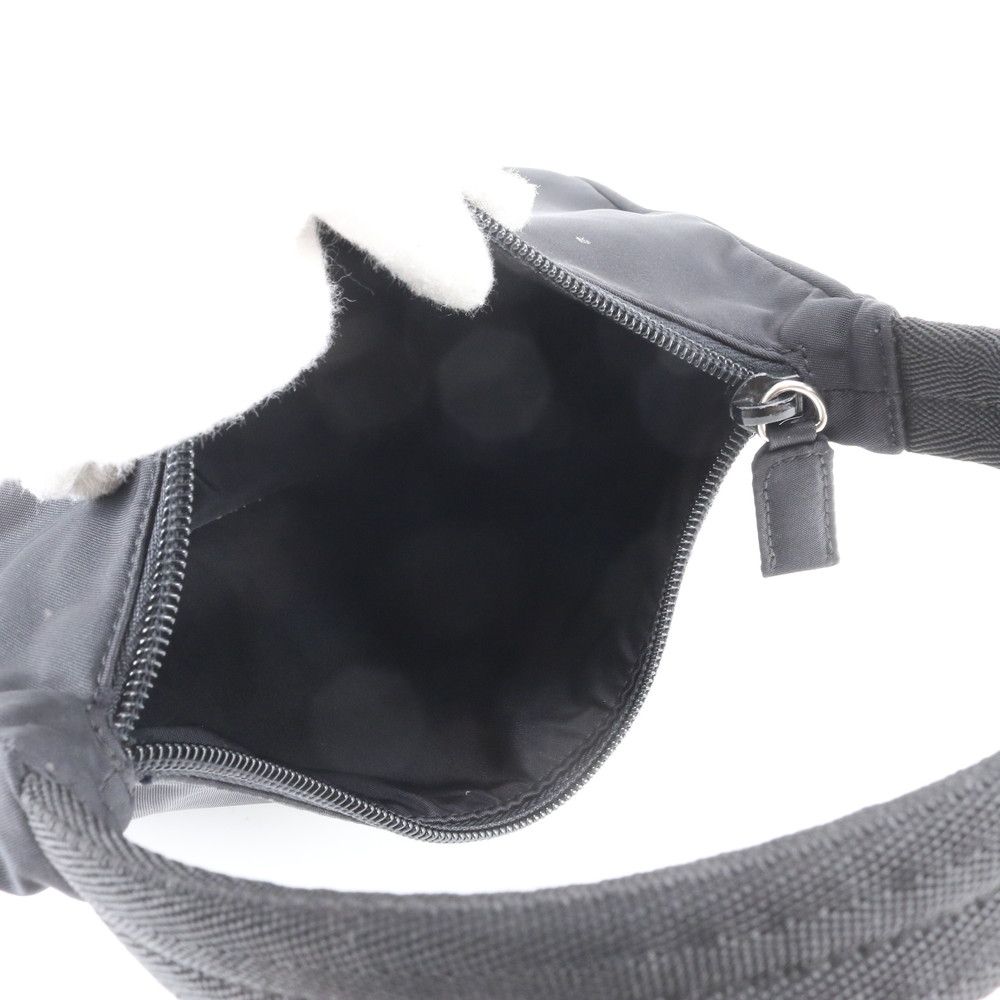 Prada Tessuto Nylon Triangle Logo Handbag Black Brands — view 7