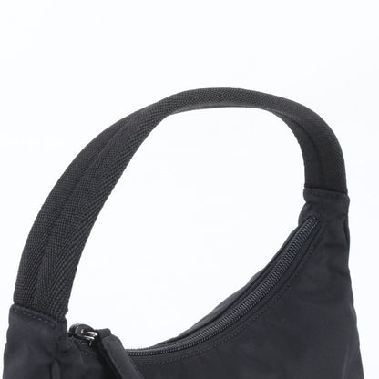 Prada Tessuto Nylon Triangle Logo Handbag Black Brands — view 2
