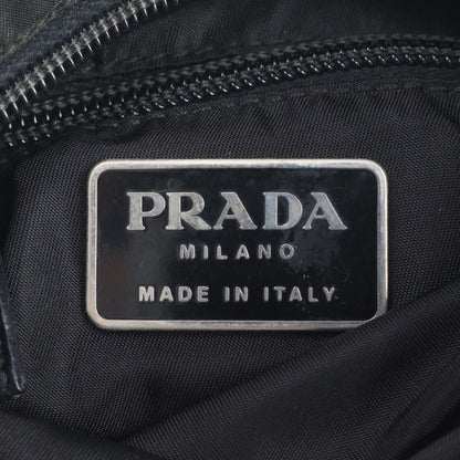 Prada Tessuto Nylon Triangle Logo Shoulder Bag Crossbody Messenger Black — view 8