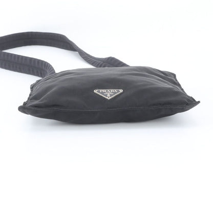 Prada Tessuto Nylon Triangle Logo Shoulder Bag Crossbody Messenger Black — view 6