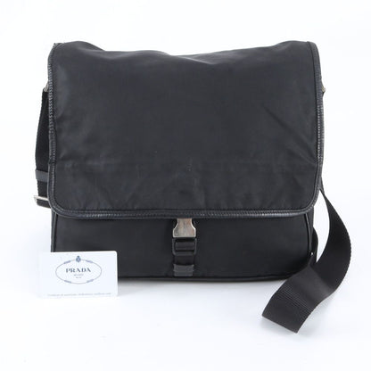 Prada Tessuto Nylon Shoulder Bag Crossbody Messenger Black