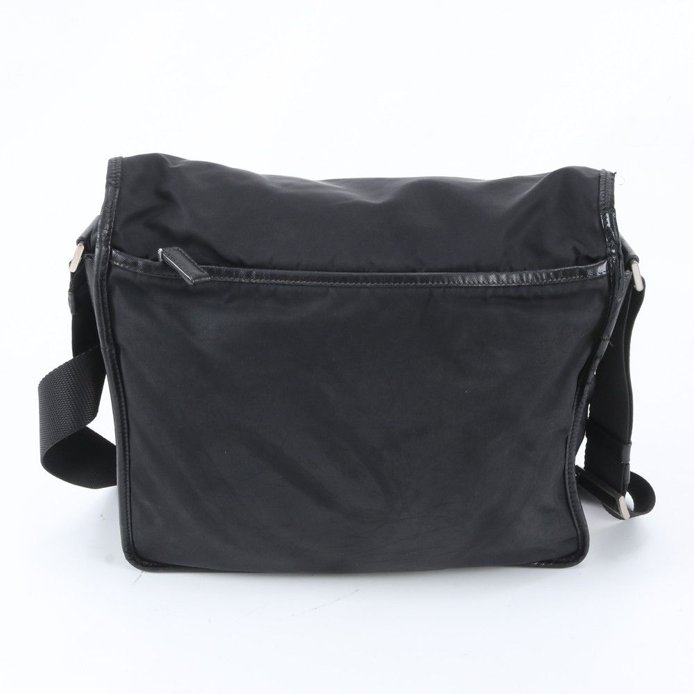 Prada Tessuto Nylon Shoulder Bag Crossbody Messenger Black — view 3
