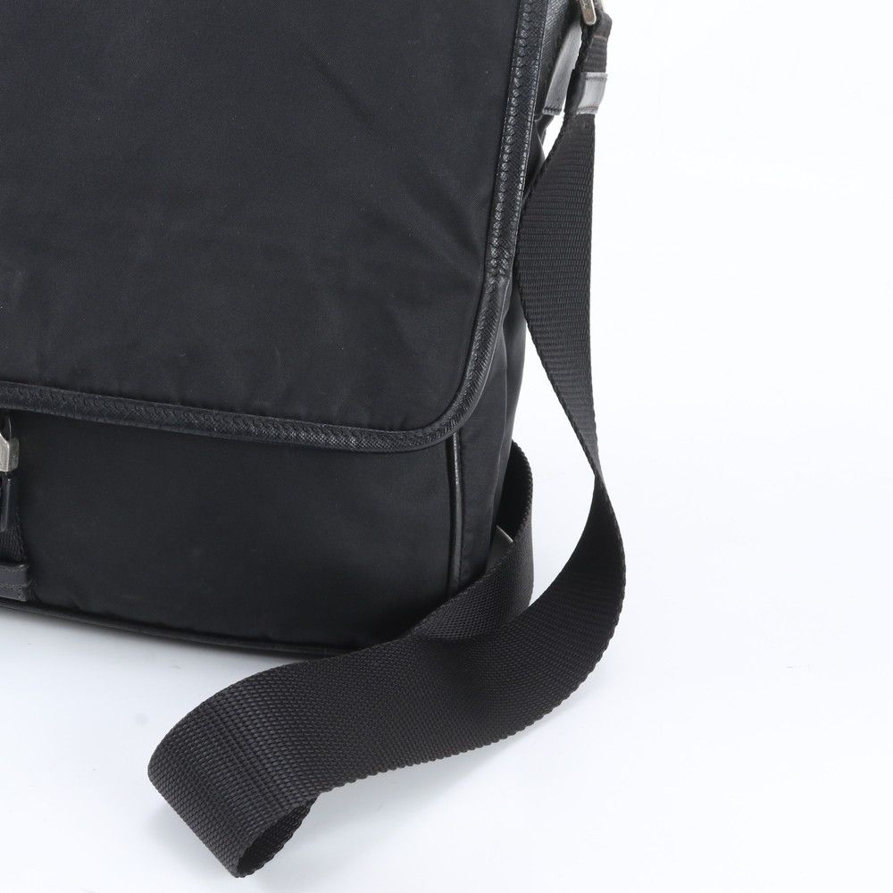 Prada Tessuto Nylon Shoulder Bag Crossbody Messenger Black — view 2