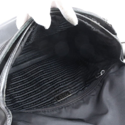 Prada Tessuto Nylon Shoulder Bag Crossbody Messenger Black — view 7