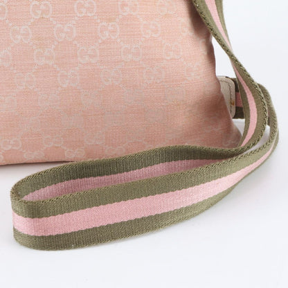 Gucci GG Canvas Sherry Line Leather Shoulder Bag — view 2