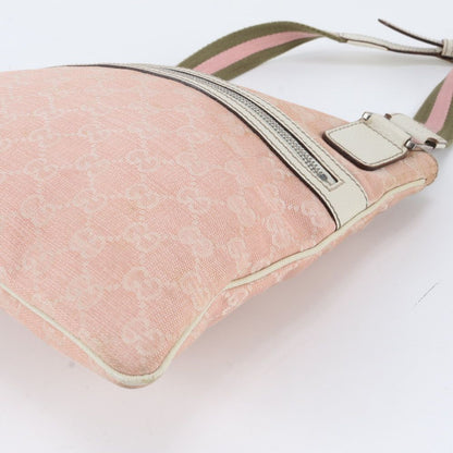 Gucci GG Canvas Sherry Line Leather Shoulder Bag — view 4