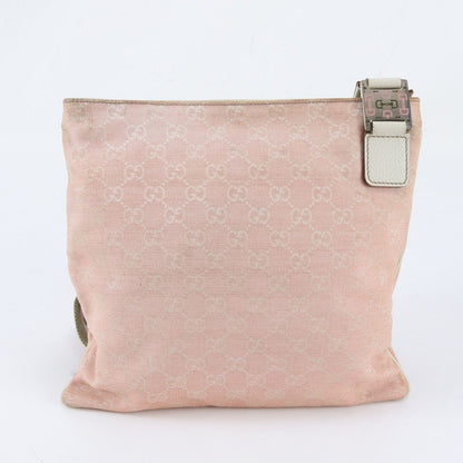 Gucci GG Canvas Sherry Line Leather Shoulder Bag — view 3