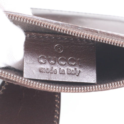 Gucci GG Canvas Leather Handbag with Tote Pouch Brown — view 8