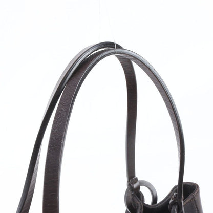 Gucci GG Canvas Leather Handbag with Tote Pouch Brown — view 2