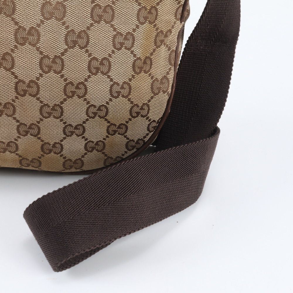 Gucci GG Canvas Leather Shoulder Bag Crossbody Messenger — view 2