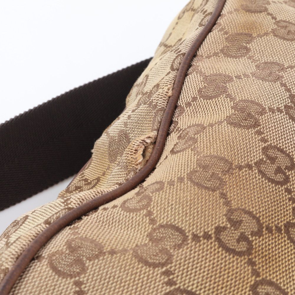 Gucci GG Canvas Leather Shoulder Bag Crossbody Messenger — view 8