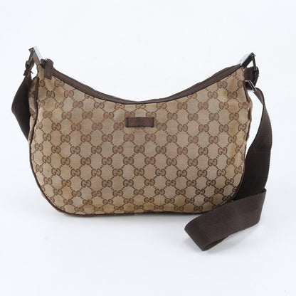 Gucci GG Canvas Leather Shoulder Bag Crossbody Messenger