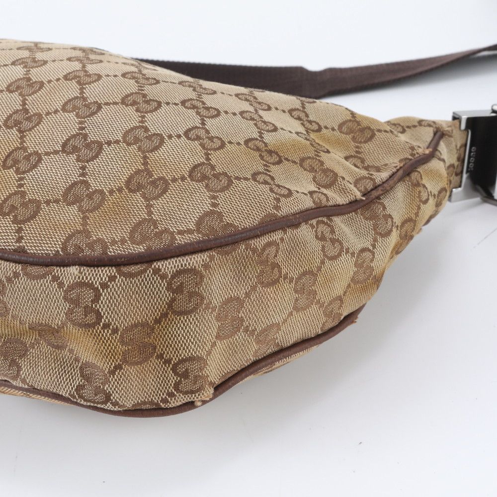 Gucci GG Canvas Leather Shoulder Bag Crossbody Messenger — view 4