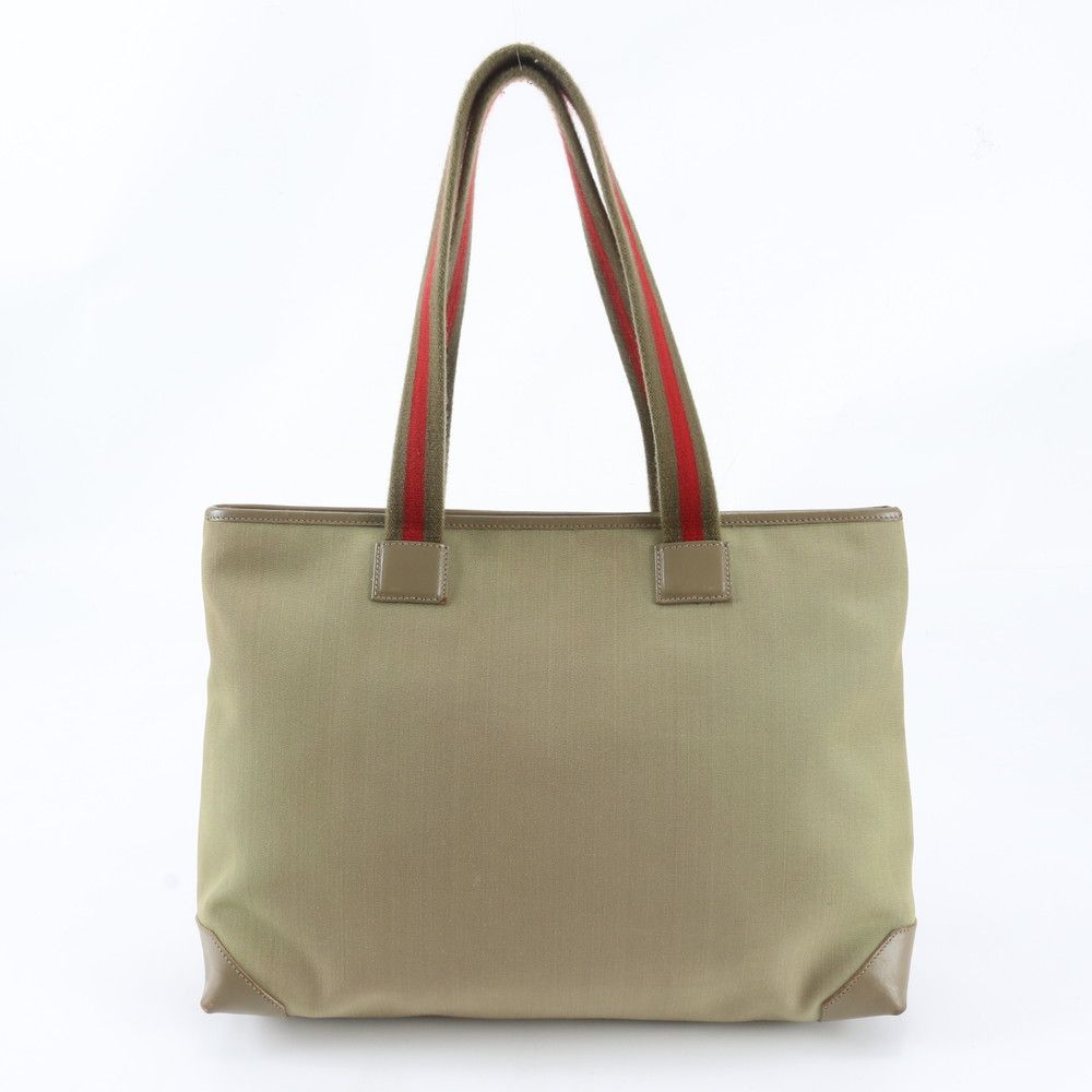 Gucci Leather Nylon Tote Shoulder Business Document — view 3