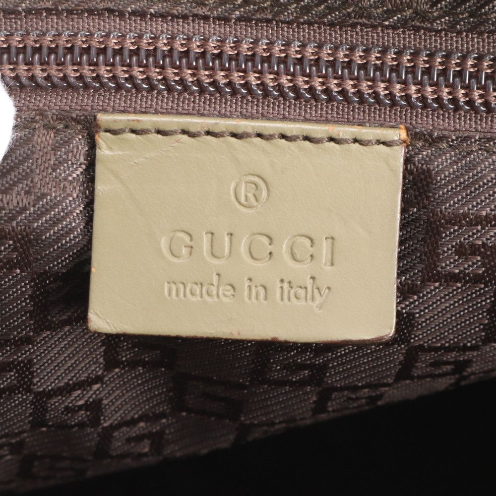 Gucci Leather Nylon Tote Shoulder Business Document — view 8