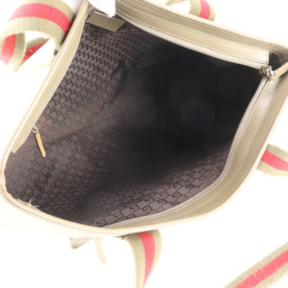 Gucci Leather Nylon Tote Shoulder Business Document — view 7