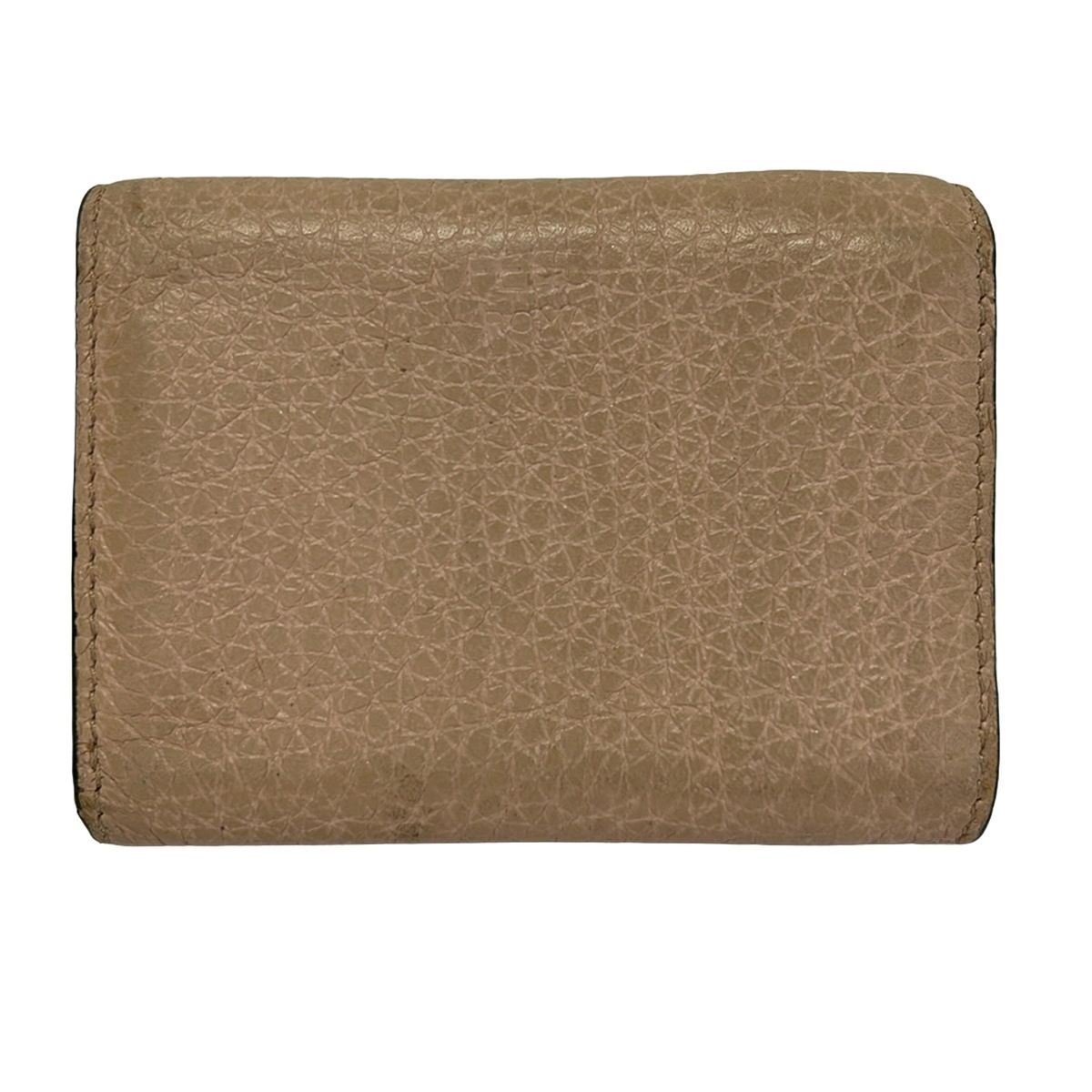 Fendi Trifold Wallet Peekaboo Light Pink Leather — view 2