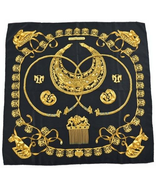 Hermes Bandana Scarf Navy
