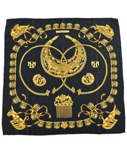 Hermes Bandana Scarf Navy