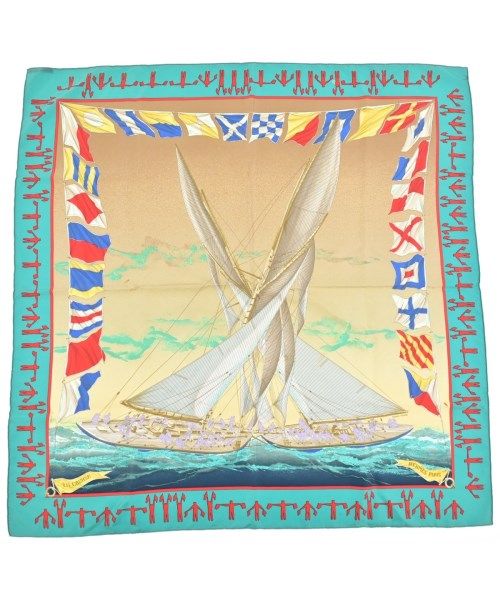 Hermes Bandana Scarf Beige