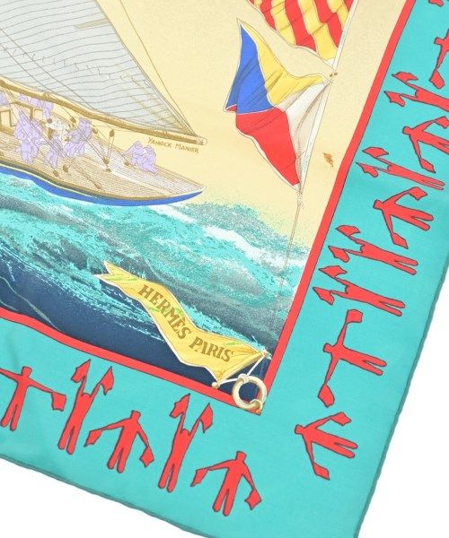 Hermes Bandana Scarf Beige — view 3